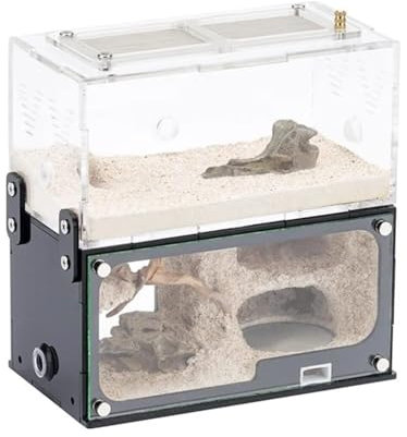 HYKJCSS Ameisenfarm Insektenbedarf Erweiterung Ant Nest Ant Farm Befeuchten Formicarium Box Ameisen Haus Acryl Insekten Villa Werkstatt Pädagogisches Ameisen Farm
