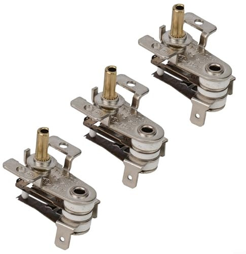 UTTASU Interruttore di temperatura regolabile 90 °C termostato bimetallico AC 250 V 16 A interruttore di controllo in acciaio rame per riscaldatore elettrico, ferro da stiro, cuociriso, forno,