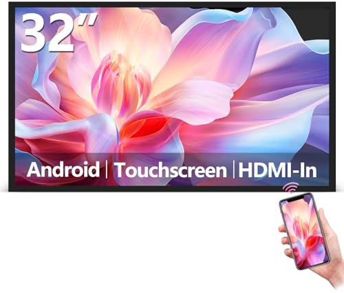 PWR4GTR Premier Powerhouse fabbrica OEM Chi-na 32 pollici antiriflesso 500Nits touch screen capacitivo monitor di controllo inverso, portatile, smart board, specchio di visualizzazione