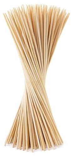 UNUS Lot de 50 Tuteurs en Bois - 90 cm - pour Plantes - Couleur Naturelle | Diamètre : 6 mm