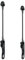 BLMHTWO 1 Pair Bike Quick Release Skewer, Bike Wheel Hub Skewers, Bicycle Axle Skewer for MTB Road Mountain Cycle (Black)