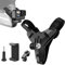 HAOBIN Motorradhelm Kinnhalterung Motorrad Helmhalterung Chin Mount motorradhelm gurthalterung Kompatibel mit GoPro und den meisten Action-Kameras,kann auch auf Handys montiert Werden