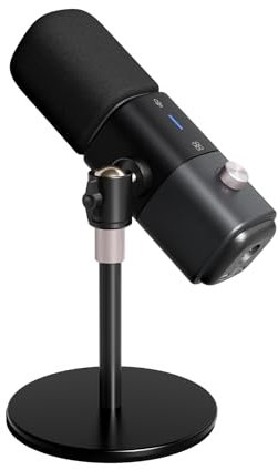 NearStream USB/XLR Podcast Microphone Kit for PC,Noise Cancelling Cardioid Dynamic Mic for Streaming Gaming Studio,Vocal Mic Volume Adjustment,One-Tap Mute,Plug and Play AM15X