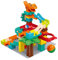Murmelbahn Bausteine Kinderspiel, 90-Pcs Dinosaurier Kugelbahn Bauset Spielzeuge, Interaktive Kugelbahnen Labyrinth Murmelbahn Spiel, STEM Lernspielzeug Geschenk für Jungen Mädchen 4 5 6 7 Jahre