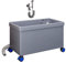 Lavabo da Esterno, Lavatoio Mobile con Rubinetto, Ruote Frenanti e Scarico One-Touch, per Garage, Officina e Giardino(45cm/18in)