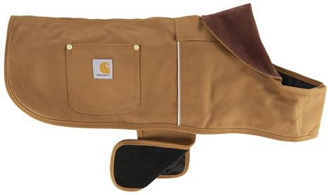 Carhartt Firm Duck Hundemantel, isoliert, wetterbeständig, für kalte und windige Bedingungen, Carhartt Braun, Größe M