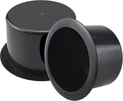 Zodazoqa 2Pcs Plastic Sofa Recliner-Handles Cup Holder Insert ReplacRV Boats, Cars, Sofas，Golf Carts Poker Table, Black