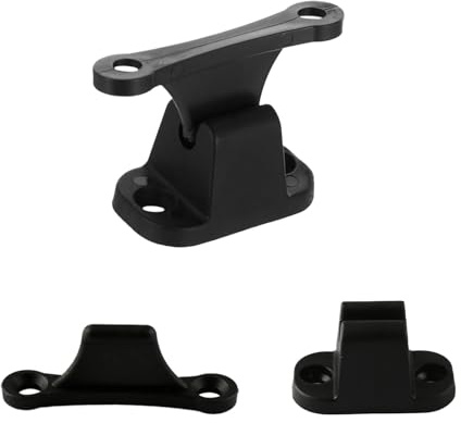 Wellrun 2Pairs Motorhome Doors Lock Retainer,RV Door Fixing Latch,Locker Retainer Catch,T-Shape Patio Door Holder for Outdoor Travel(Black)
