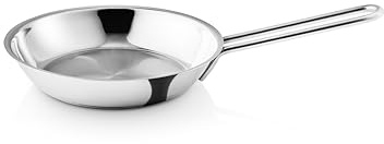 Eva Trio Bratpfanne 20 cm – Steel Base – reines Edelstahl, ohne Beschichtung | Polished Steel