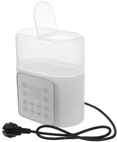 POPETPOP Chauffe-Biberon Double Électrique 220V Ue Chauffe-Lait Portable pour Bébé avec Thermostat Précis Compatible Toutes Tailles Chauffage Rapide Adapté Voyage et Alimentation