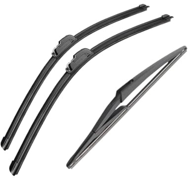 Escobillas Parabrisas Para Para Qashqai J11 2013-2020 3 Escobillas Limpiaparabrisas Delanteras Y Traseras De 26 + 17 + 12 Accesorios Para Parabrisas Ventana Escobillas Lluvia