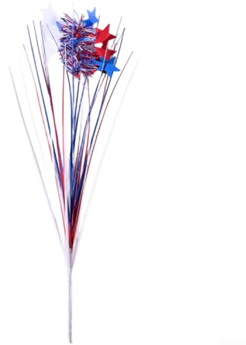 Wimpelkette aus Kunststoff für Feiertage, Party, Wanddekoration, 43 cm, Rot / Weiß / Blau