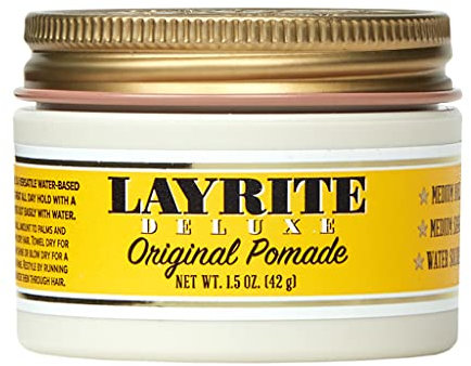 Layrite Original Pommade 42g | Mittlerer Stopp | Wasserlöslich | Mittlerer Glanz