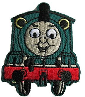 Fat-catz-copy-catz Thomas The Tank Engine (Percy) Iron on Sew on Embroidered Patch Badge Applique Motif
