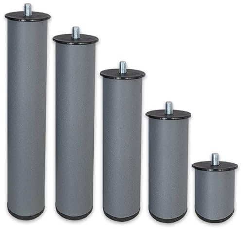 Ventadecolchones - Pata a Medida metálica con Sistema antirruido (con Tornillo 10 mm - 24 cm) 1 ud.