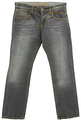 Camp David Herren Jeans Hose ROBINS622 Stretchdenim Grey Used Vintage