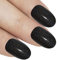Bling Art Oval False Nails Fake Acrylic Gel Glossy Matte Polished Glitter Full Cover 24 Medium Tips Glue (Dark Beauty Gel)