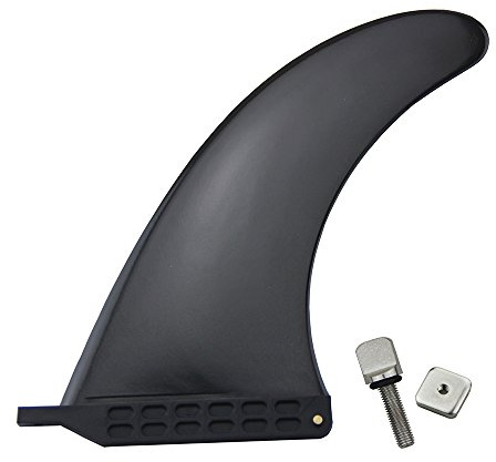UP100 6,5/7,5/8/9/10 Zoll Longboard & Sup Single Fin - Center Fin für Surfboards & Paddle Boards mit Smart Schraube, 10 inch