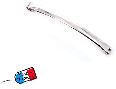 Fildors Haarspangen, silberfarben, made in France, 5,8 cm, 4 Stück