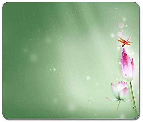 Berufsmausunterlage Libelle Lotus natürliche Eco Gummi-Mausunterlage - Spiel-Laptop-Maus und PC-Desktop Werden - Spiel-Mausunterlage angenommen