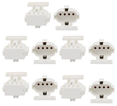 Aexit 10Pcs 2G7-F447 AC 500V 2A H culot de lampe fluorescent support de lampe à tube PL YJ695607H353547F