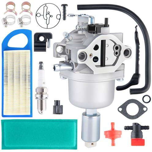 799727 Vergaser, kompatibel mit Briggs & Stratton 799727 698620 794572 14HP 15HP 16HP 17PS 17,5 PS 18HP Intek Motoren Rasentraktor Rasentraktor Rasenmäher Nikki Vergaser, mit Luftfilter-Set