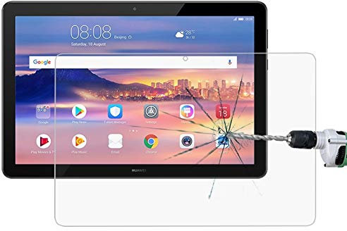 Cqu Replacement Screen Film, 0.3mm 9H Full Screen Tempered Glass Film Tablet PC Screen Protector for Huawei MediaPad T5 10.1 inch