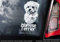 Maltese Terrier - Auto Sticker - Hund Zeichen Fenster, Stoßstangen Aufkleber Geschenk - V001
