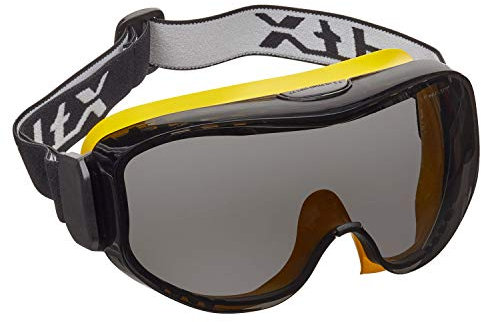 voltX DEFENDER ULTRA indirekt belüftete Schutzbrille, RAUCH Objektiv mit passgenauer Dichtung und verstellbarem Kopfban, beschlag und kratzfest beschichtetes, UV400 CE EN166F