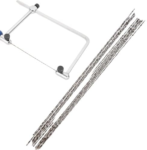 12 Pieces Scroll Saw Blades With Spiral Teeth for Wood Metal Plastic Cutting Sawing Carve (3#)