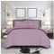 FAIRWAYUK Lilac and Mauve Bedding Set, 2 Piece Ultra Soft Reversible Quilt Covers, Single Duvet Cover Sets, Microfiber Premium Quality, Plain Dye Bed Linen, 137x200cm