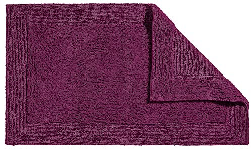 Erwin Müller Badematte, Badteppich Uni Serie Stuttgart Beere Größe 60x100 cm - extra dick, hohe Saugfähigkeit, 100% Baumwolle