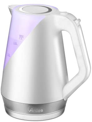 ARDES | AR1K46 Bollitore Acqua Elettrico Senza Fili Capacità 1,7 Litri con Arresto Automatico e Base di Rotazione a 360° per Acqua Tisane Tea