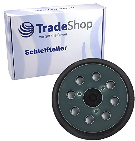 Trade-Shop Klett Schleifteller/Stützteller/Haftteller für Milwaukee ROS 125 E Porter Cable 390/K 382 343/K 343VSK Exzenterschleifer / 125mm