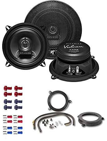 Hifonics VX52 Auto Lautsprecher Boxen 300 Watt 13 cm 2 Wege Koax passend für Mercedes C-Klasse (W203) 2000-2008 Türen Heck