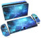 PlayVital Skin Sticker für Nintendo Switch OLED Modell,Aufkleber Sticker Decal Folie Abziehbild Faceplates Klebefolie für Switch OLED Konsole&Joy Con&Dock&Grip(Blauer Nebel)