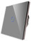 CNBINGO Dimmer Switch for LED Lights - Touch Light Switch Flush-Mounted - Dimmer Switch Simple in Grey - Wall Switch with Glass Panel and Status LED