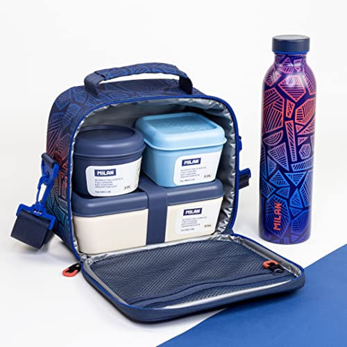 MILAN® Botella isotérmica + bolsa térmica + 3 fiambreras, serie especial Fit