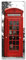 banjado® Wandgarderobe aus Echtglas/Design Garderobe 50 x 125 cm groß/Flurgarderobe mit 7 Haken/Beschreibbares Garderobenpaneel Motiv London Phone