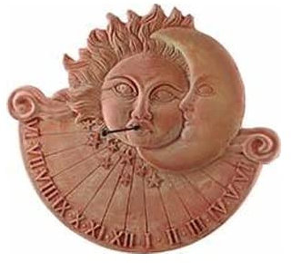 ANTICO MESTIERE MERIDIANA Eclissi handveredelt 46 cm aus Terracotta Garten Möbel