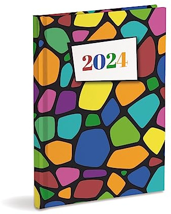 Wochenplaner Organizer 2024 cm 17 x 24 cm geschlossen Januar-Dezember 2024 Hardcover