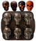 Lambo Halloween Totenkopf Backform, 3D Schädelform Backform Aus Aluminium, Totenkopf Halloween Backform, Totenkopf-Kuchenform Für DIY Halloween Schokolade Süßigkeiten Gelee