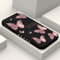 LEECG für iPhone 15 Hülle, Kreative Muster Design für iPhone 15 Handyhülle mit Mikrofaser Weiche Flüssigem Silikon Cover-Schmetterling Schwarz