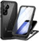 Focusor Hülle für Samsung Galaxy S23 FE Hülle,IP68 Wasserdicht für Samsung S23 FE 5G HandyHülle 360 Schutzhülle,Stoßfest Staubdicht Outdoor Panzerhülle mit Eingebautem Displayschutz für S23 FE,Schwarz
