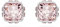 Swarovski Birthstone Ohrstecker, Kissenschliff, Juni, Rosa, Rhodiniert