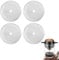 4pcs French Press Cafetiere Coffee Filter Mesh Stainless Steel Press Replacement 4 Inch Replacement Filter Screen,for 34oz/1000ml Coffee and Tea Makers(Silver)