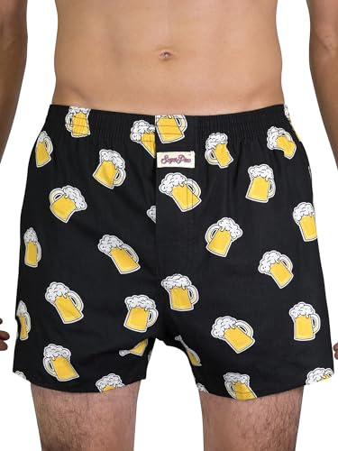 Sugar Pine Herren American Boxer Boxershorts Shorts Webboxer mit Motiv Herzen