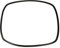 vhbw Türdichtung kompatibel mit Indesit N6G210#, N6G27#, N6G52#, N6G6#, N6G2S#, N6G40#, N6I66#, N6M1# - 43 x 32 x 0,8 cm, Mit Winkelhaken Schwarz