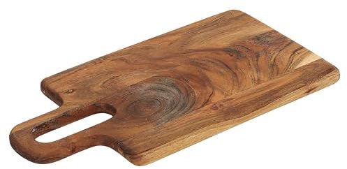 Zassenhaus Vassoio da portata in legno di acacia | Vassoio con manico | Vassoio per colazione | Vassoio in legno decorativo | Tablet per stoviglie | Legno duro coltivato in modo sostenibile | 38 x 20