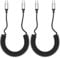 Coiled USB C to USB C Cable, 2 Pack PD 60W Car Charger Fast Charge, Short Data Transfer Compatible for iPhone 15 Pro Max/Samsung Galaxy/Oneplus/Huawei Mate/Apple Carplay